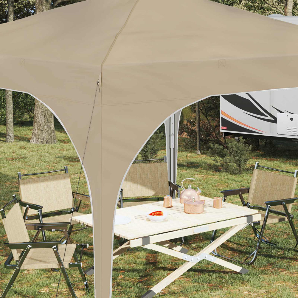 Produktbild för Pop-up Partytält 290 x 290 x 245 cm Gräddvit