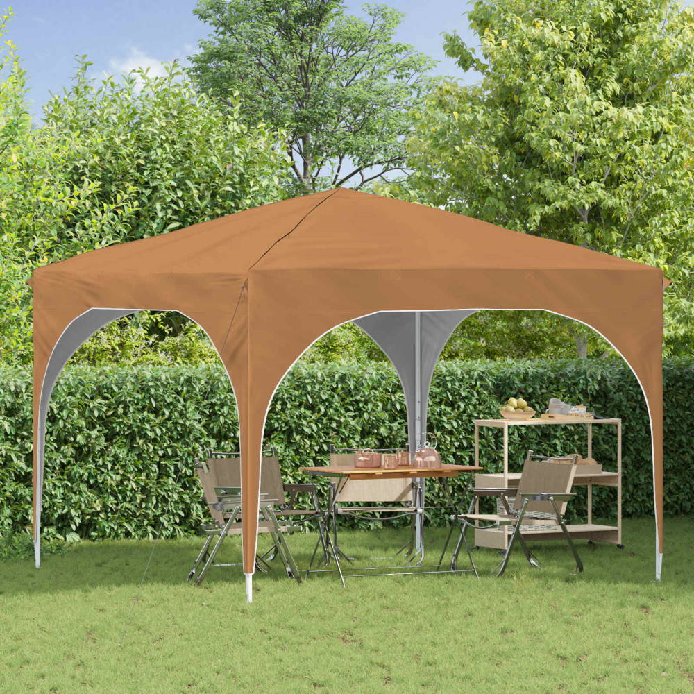 Produktbild för Pop-up Partytält 290 x 290 x 245 cm Beige