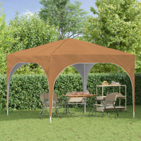 Produktbild för Pop-up Partytält 290 x 290 x 245 cm Beige