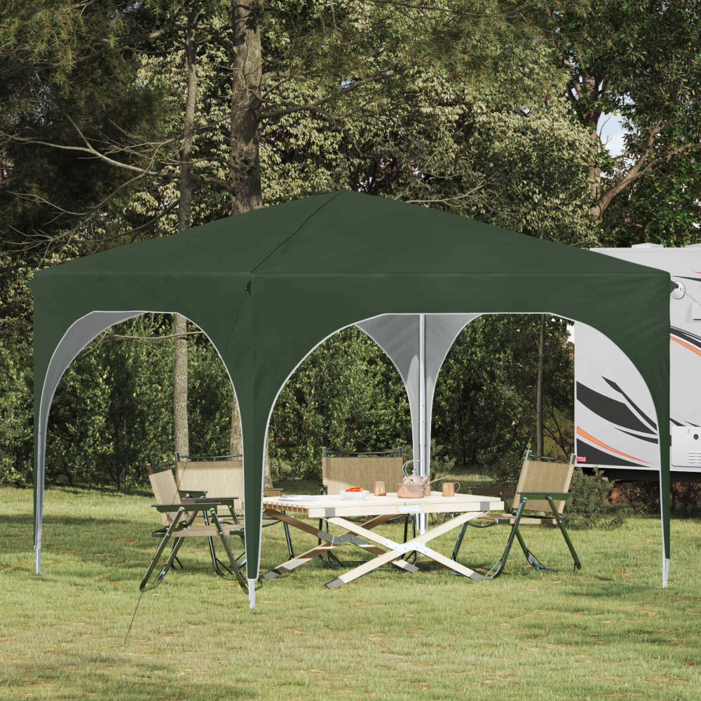 Produktbild för Pop-up Partytält 290 x 290 x 245 cm Grön