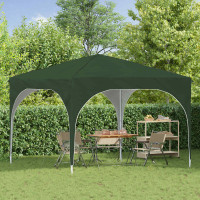 Produktbild för Pop-up Partytält 290 x 290 x 245 cm Grön