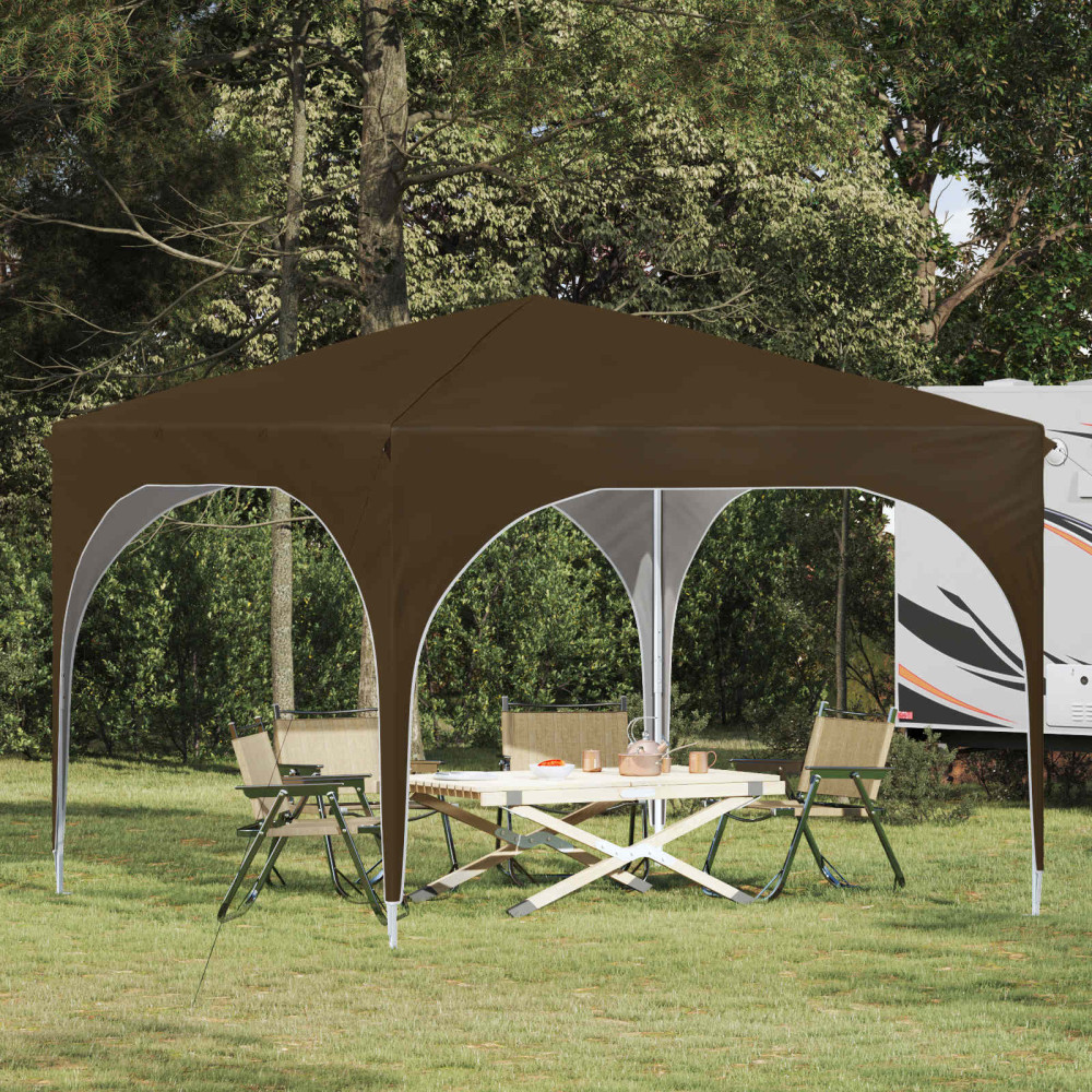Produktbild för Pop-up Partytält 290 x 290 x 245 cm Taupe