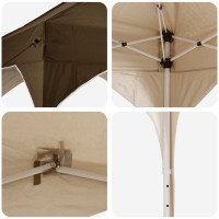 Produktbild för Pop-up Partytält 290 x 290 x 245 cm Taupe
