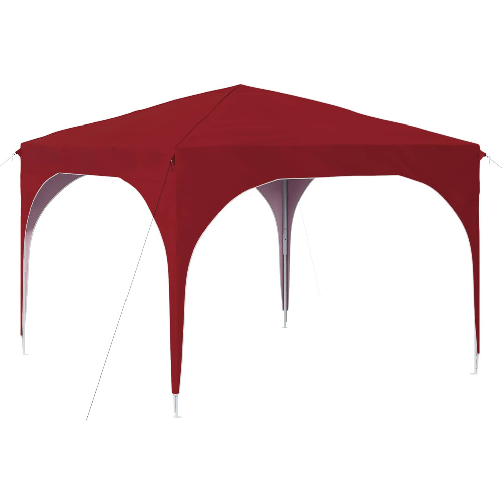 Produktbild för Pop-up Partytält 290 x 290 x 245 cm Vinröd