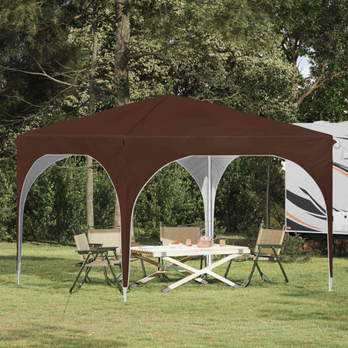vidaXL Pop-up Partytält 290 x 290 x 245 cm Brun