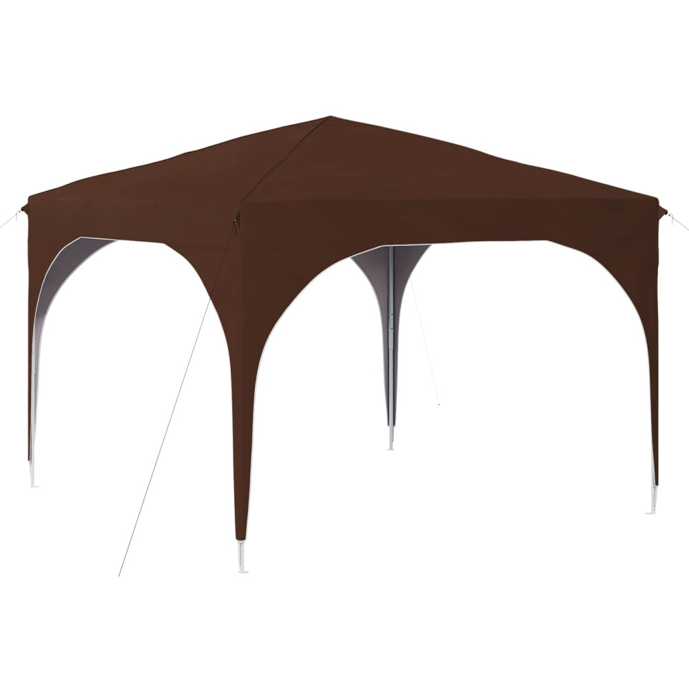 Produktbild för Pop-up Partytält 290 x 290 x 245 cm Brun