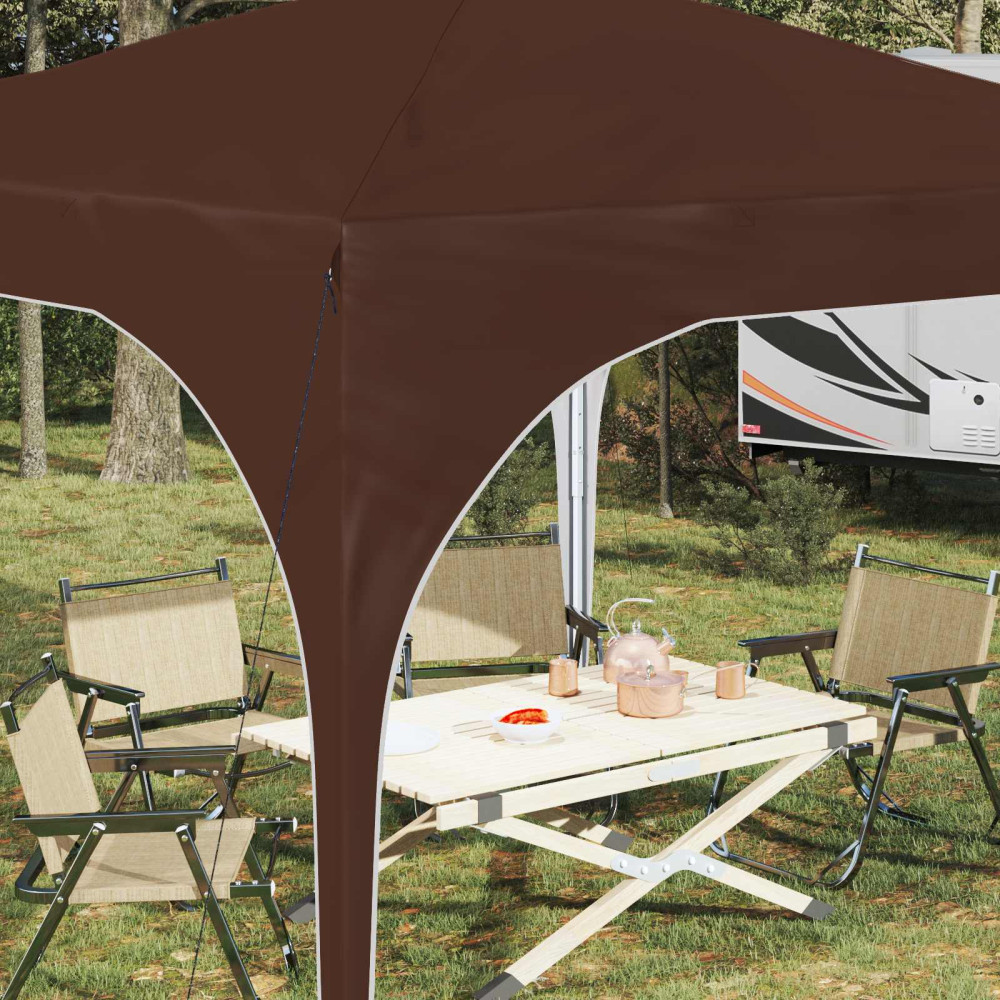 Produktbild för Pop-up Partytält 290 x 290 x 245 cm Brun