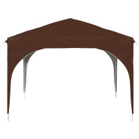 Produktbild för Pop-up Partytält 290 x 290 x 245 cm Brun