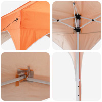 Produktbild för Pop-up Partytält 290 x 290 x 245 cm Orange