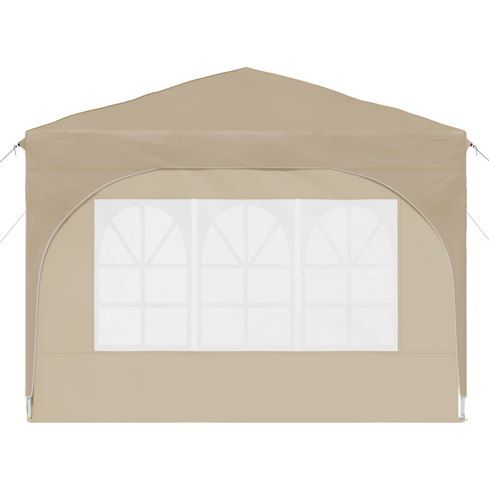 Produktbild för Pop-up Partytält 290 x 290 x 245 cm Gräddvit