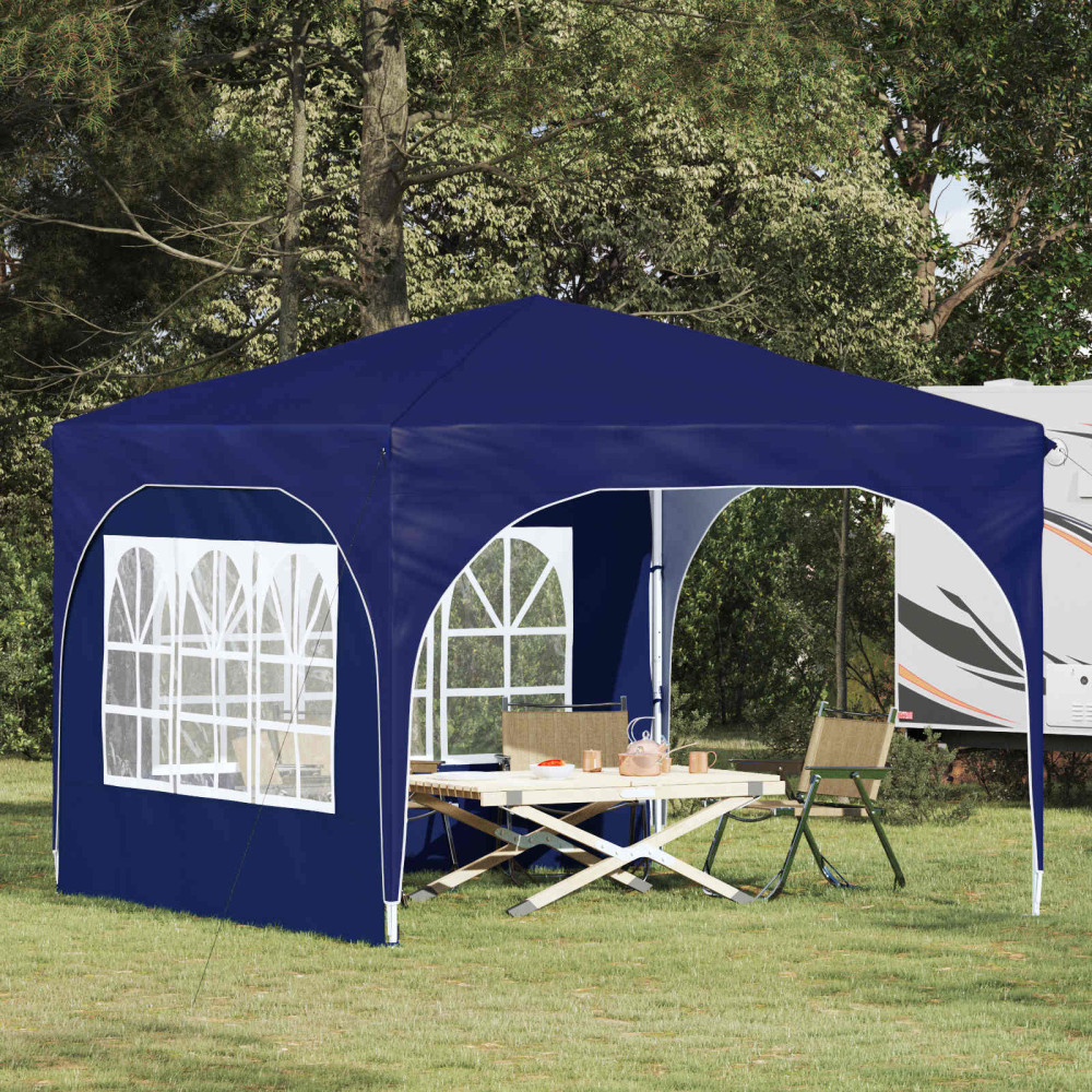Produktbild för Pop-up Partytält 290 x 290 x 245 cm Blå