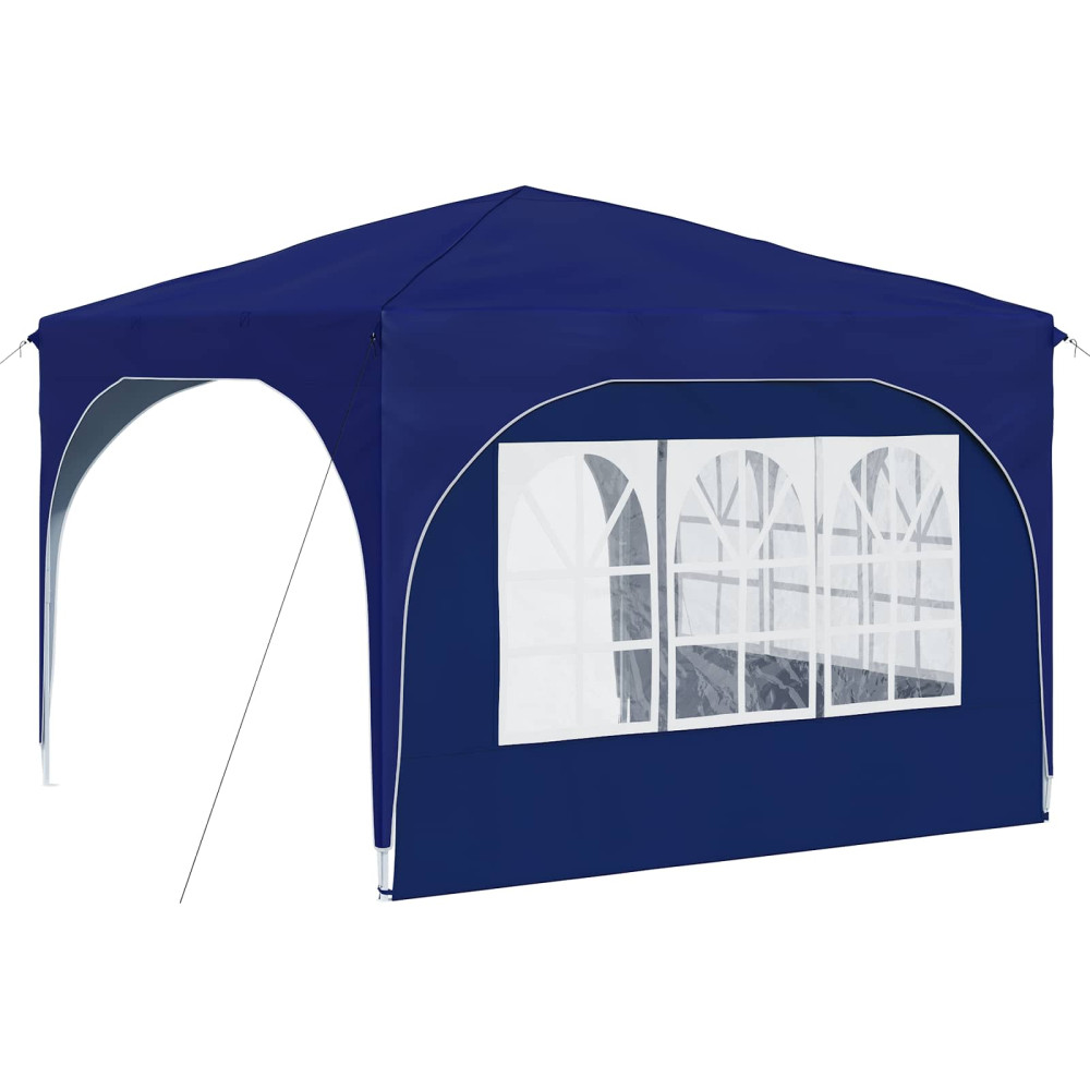 Produktbild för Pop-up Partytält 290 x 290 x 245 cm Blå