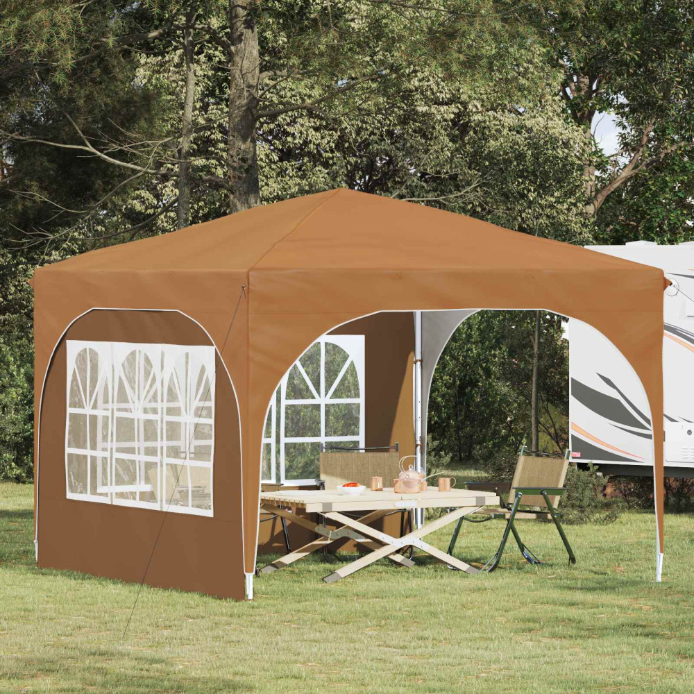 Produktbild för Pop-up Partytält 290 x 290 x 245 cm Beige