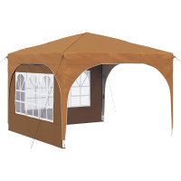 Produktbild för Pop-up Partytält 290 x 290 x 245 cm Beige