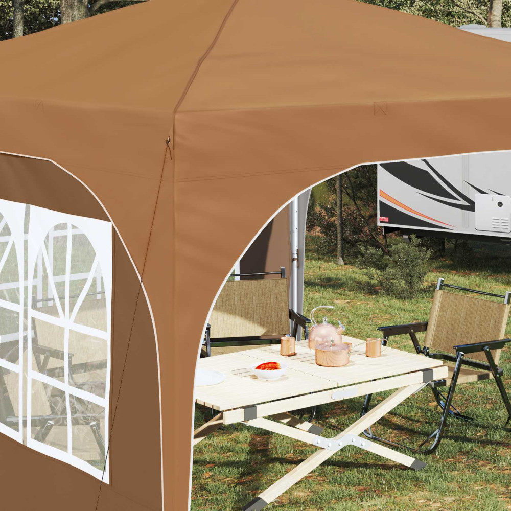 Produktbild för Pop-up Partytält 290 x 290 x 245 cm Beige