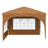 Produktbild för Pop-up Partytält 290 x 290 x 245 cm Beige