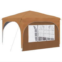 Produktbild för Pop-up Partytält 290 x 290 x 245 cm Beige