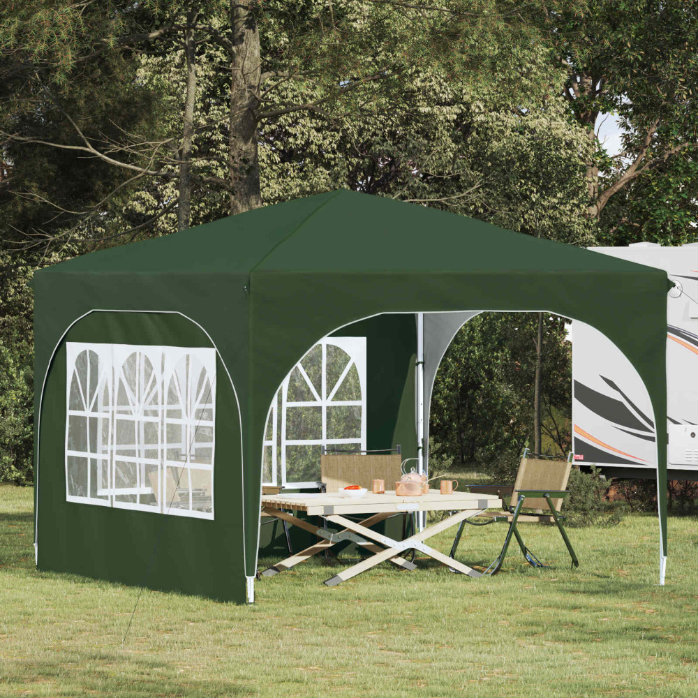 Produktbild för Pop-up Partytält 290 x 290 x 245 cm Grön