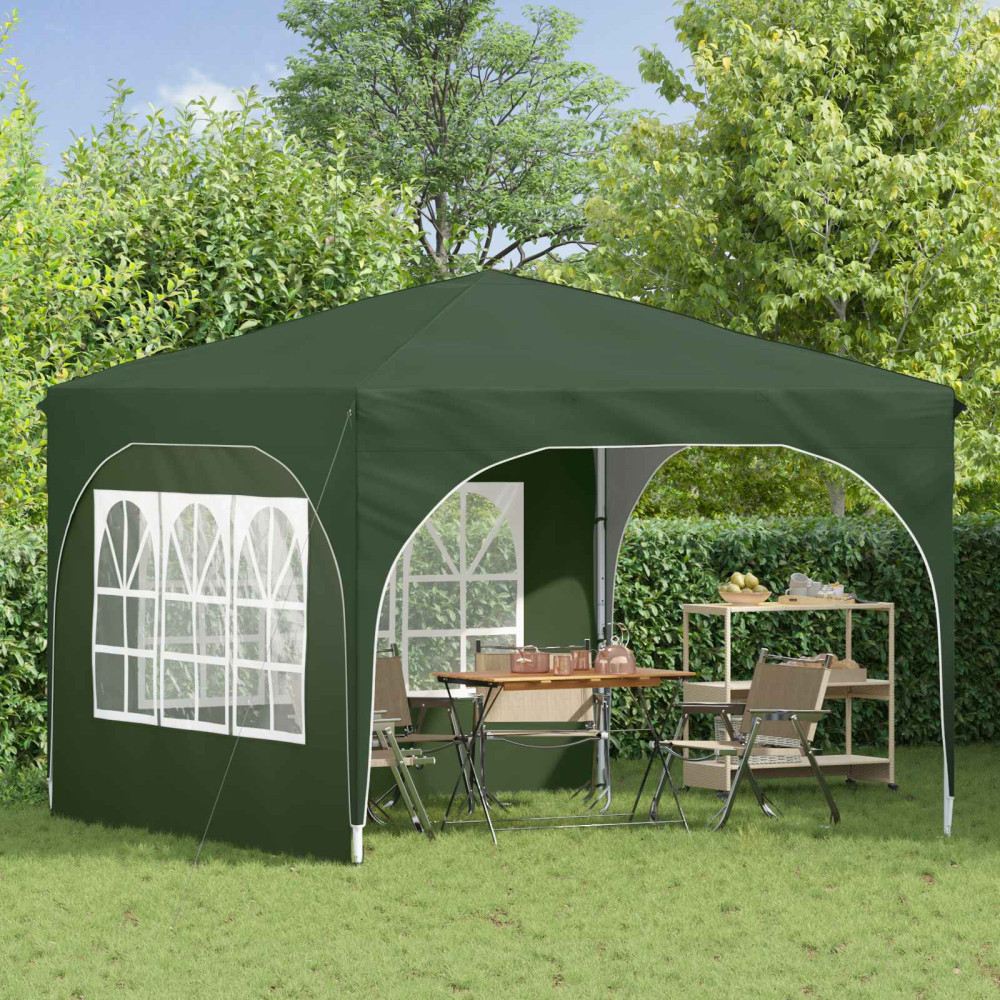Produktbild för Pop-up Partytält 290 x 290 x 245 cm Grön