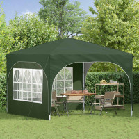 Produktbild för Pop-up Partytält 290 x 290 x 245 cm Grön