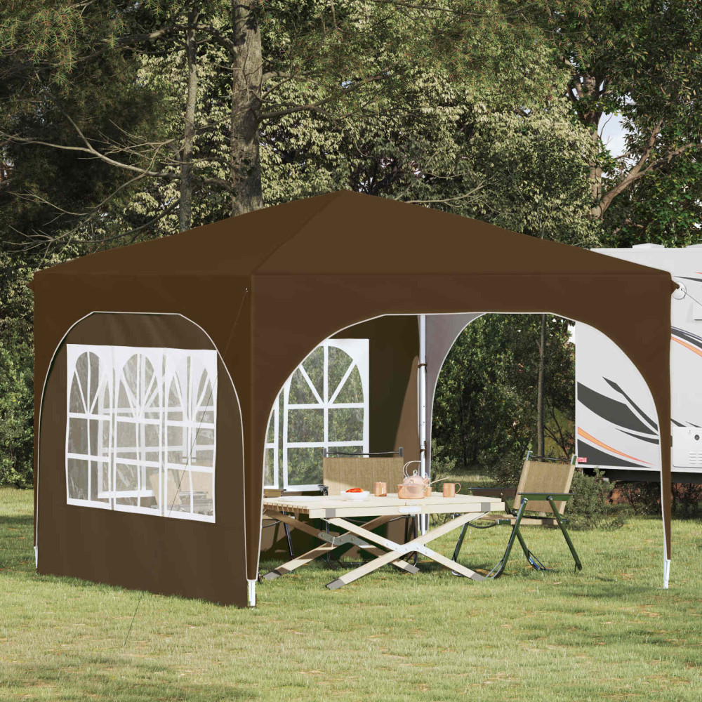 Produktbild för Pop-up Partytält 290 x 290 x 245 cm Taupe