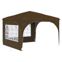 Produktbild för Pop-up Partytält 290 x 290 x 245 cm Taupe