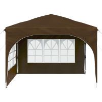 Produktbild för Pop-up Partytält 290 x 290 x 245 cm Taupe