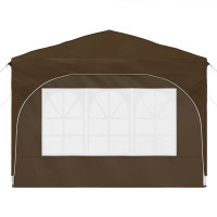 Produktbild för Pop-up Partytält 290 x 290 x 245 cm Taupe