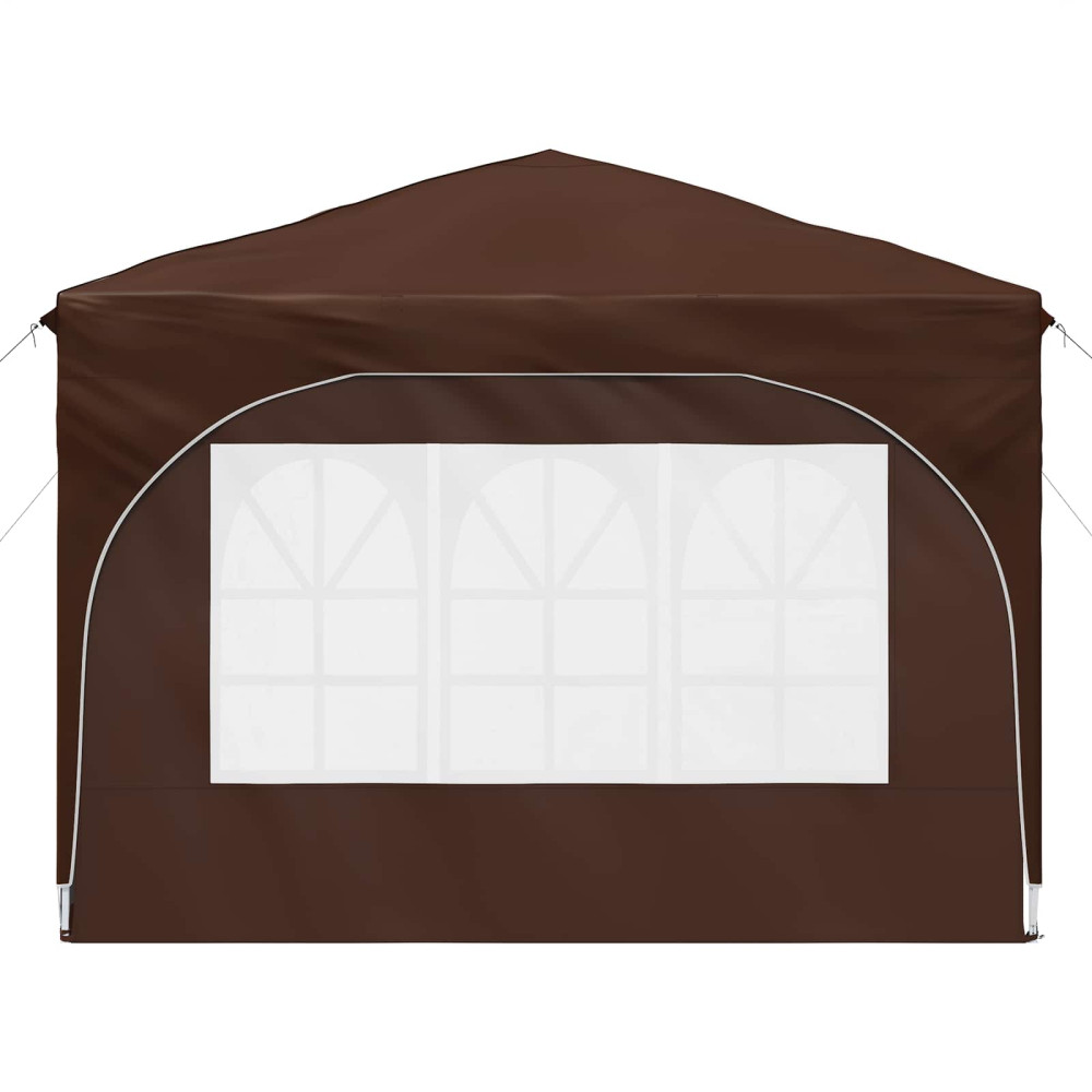 Produktbild för Pop-up Partytält 290 x 290 x 245 cm Brun