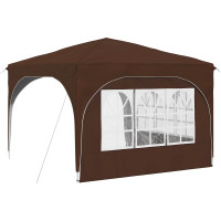 Produktbild för Pop-up Partytält 290 x 290 x 245 cm Brun
