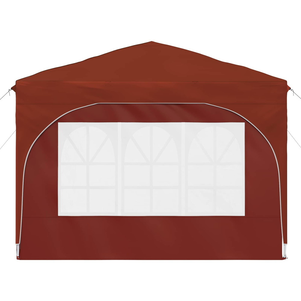 Produktbild för Pop-up Partytält 290 x 290 x 245 cm Terracotta