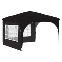 Produktbild för Pop-up Partytält 290 x 290 x 245 cm Svart