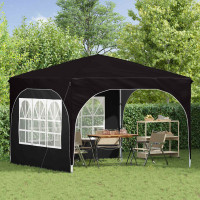 Produktbild för Pop-up Partytält 290 x 290 x 245 cm Svart