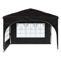 Produktbild för Pop-up Partytält 290 x 290 x 245 cm Svart