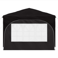 Produktbild för Pop-up Partytält 290 x 290 x 245 cm Svart