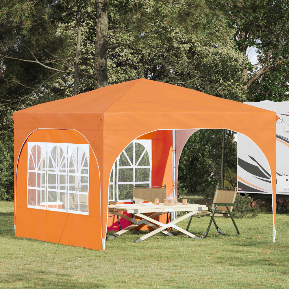 Produktbild för Pop-up Partytält 290 x 290 x 245 cm Orange
