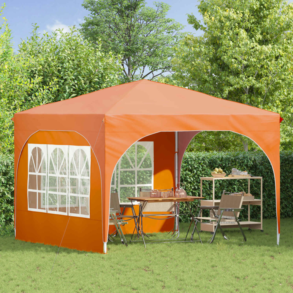 Produktbild för Pop-up Partytält 290 x 290 x 245 cm Orange