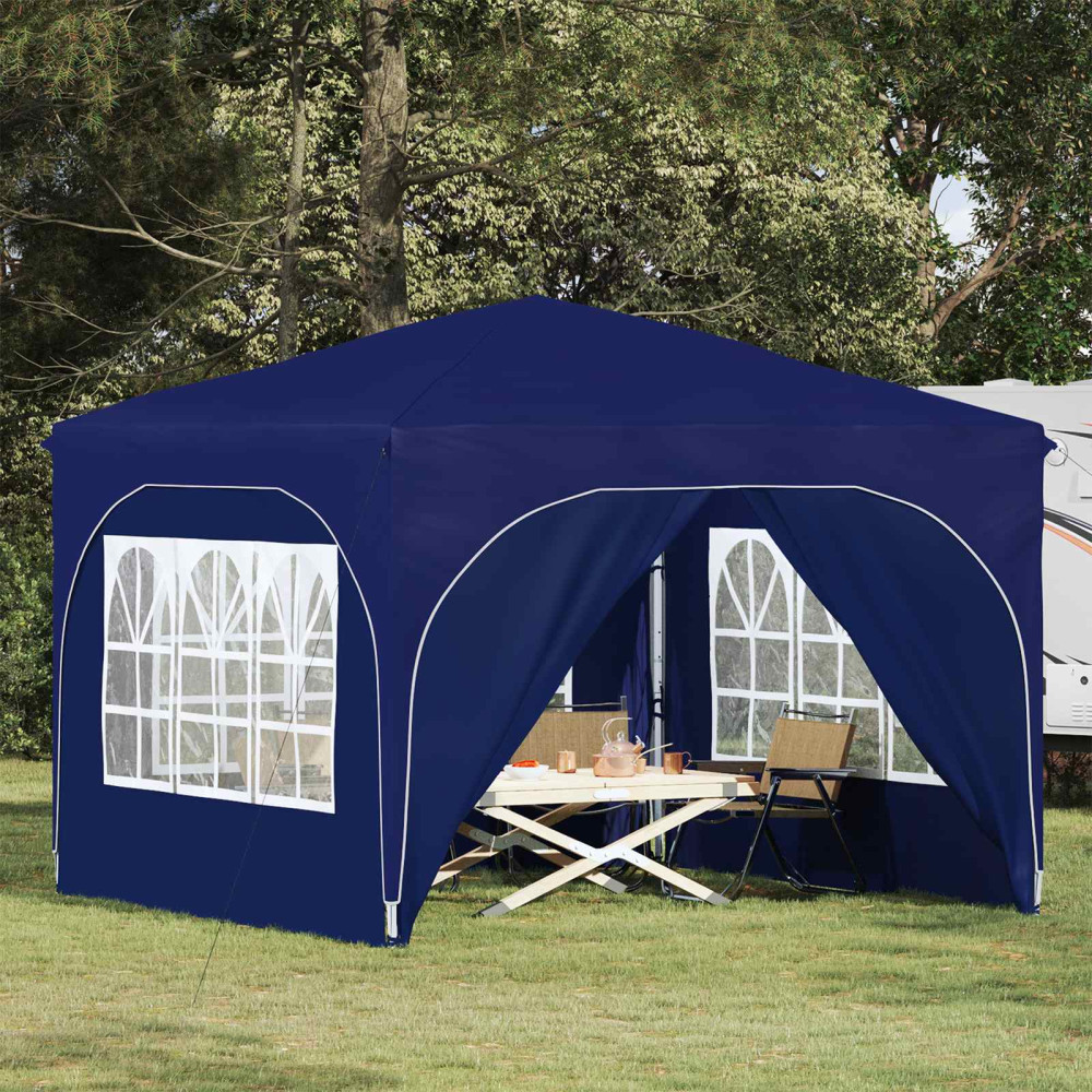 Produktbild för Pop-up Partytält 290 x 290 x 245 cm Blå