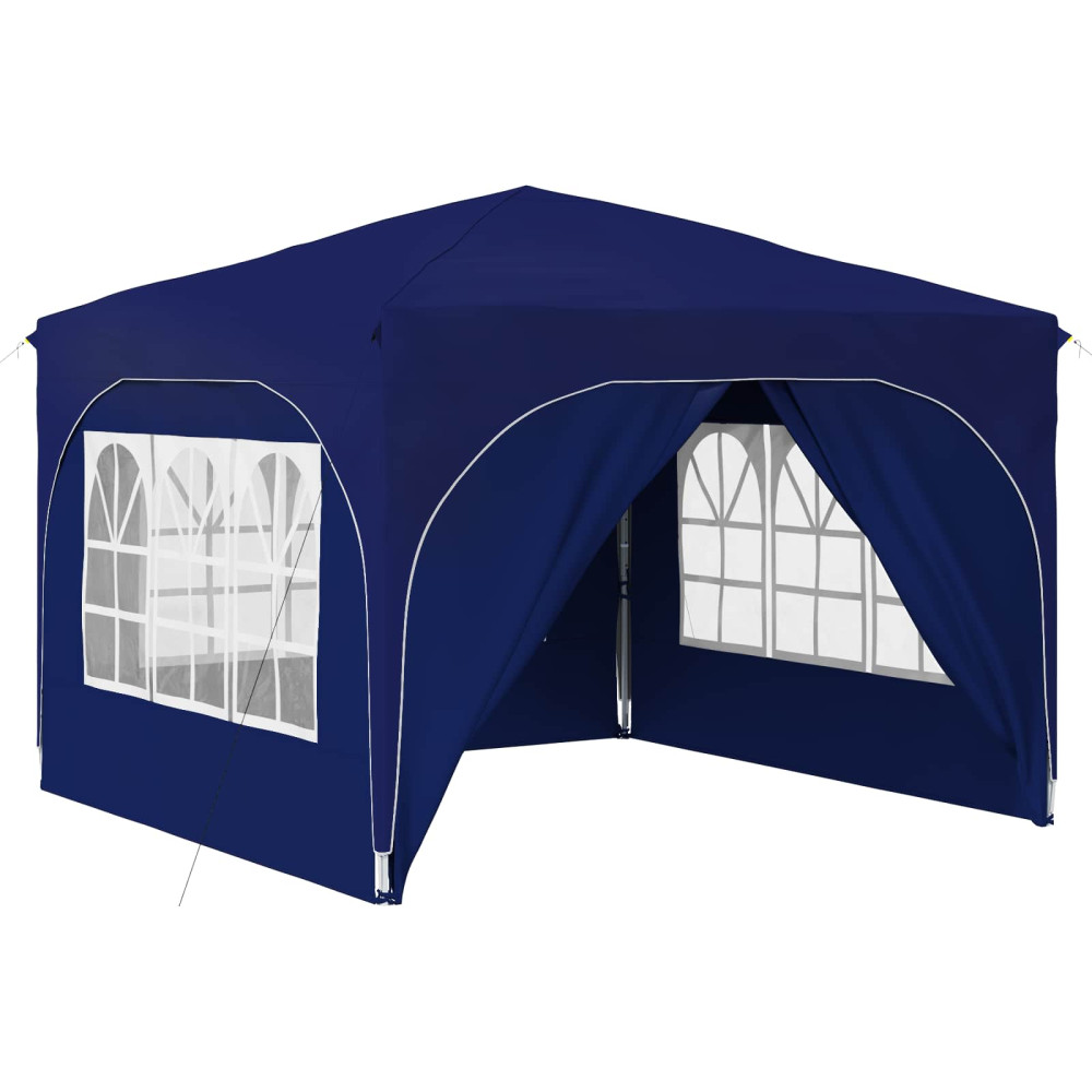 Produktbild för Pop-up Partytält 290 x 290 x 245 cm Blå