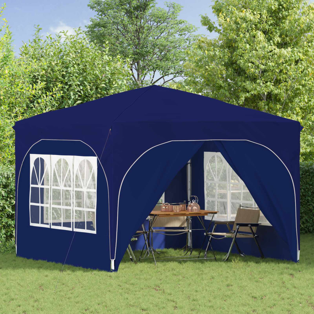 Produktbild för Pop-up Partytält 290 x 290 x 245 cm Blå