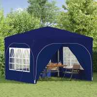 Produktbild för Pop-up Partytält 290 x 290 x 245 cm Blå