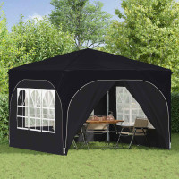 Produktbild för Pop-up Partytält 290 x 290 x 245 cm Antracit