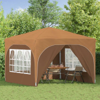 Produktbild för Pop-up Partytält 290 x 290 x 245 cm Beige