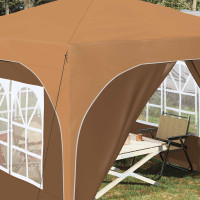 Produktbild för Pop-up Partytält 290 x 290 x 245 cm Beige