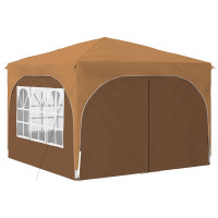Produktbild för Pop-up Partytält 290 x 290 x 245 cm Beige