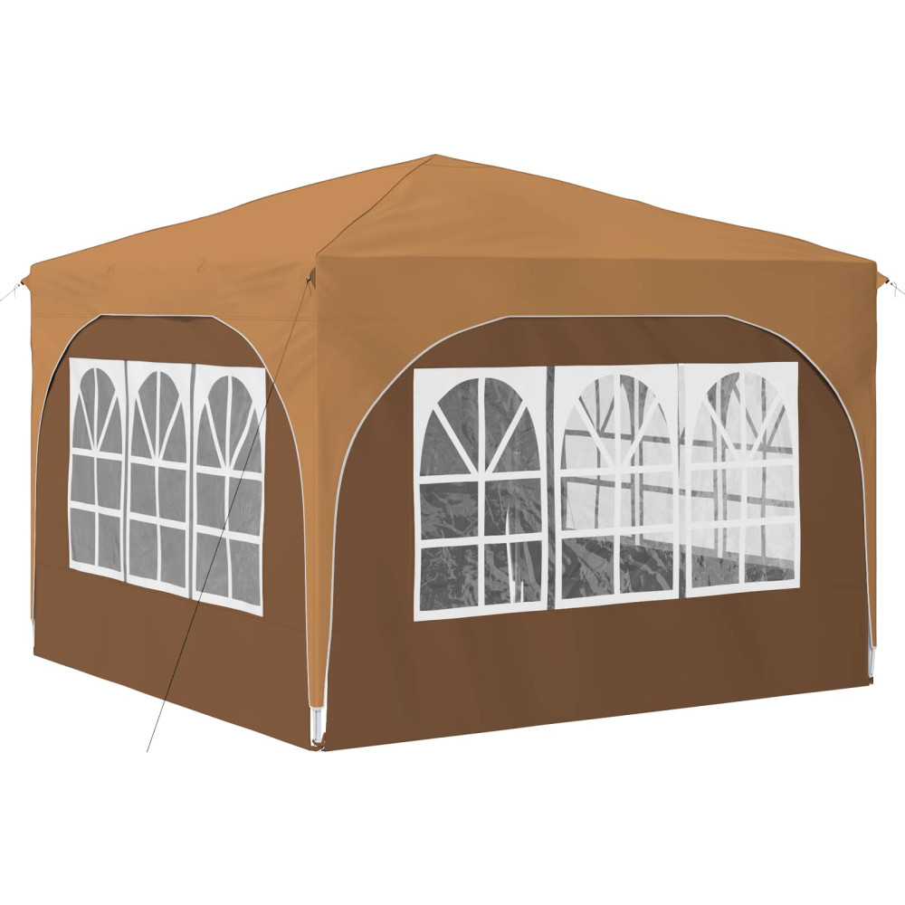 Produktbild för Pop-up Partytält 290 x 290 x 245 cm Beige
