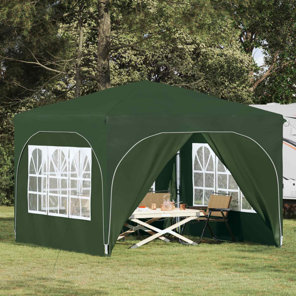 Produktbild för Pop-up Partytält 290 x 290 x 245 cm Grön