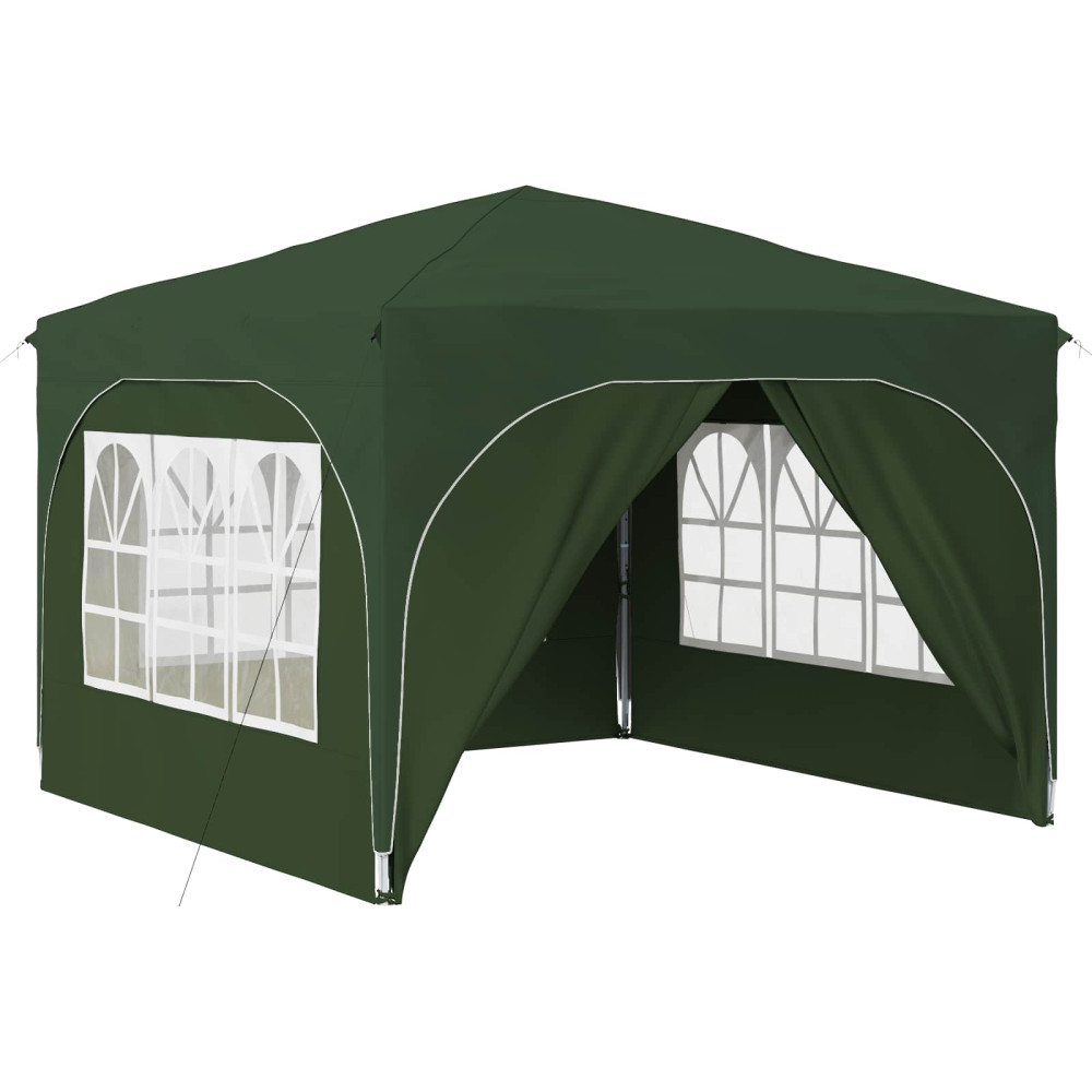 Produktbild för Pop-up Partytält 290 x 290 x 245 cm Grön