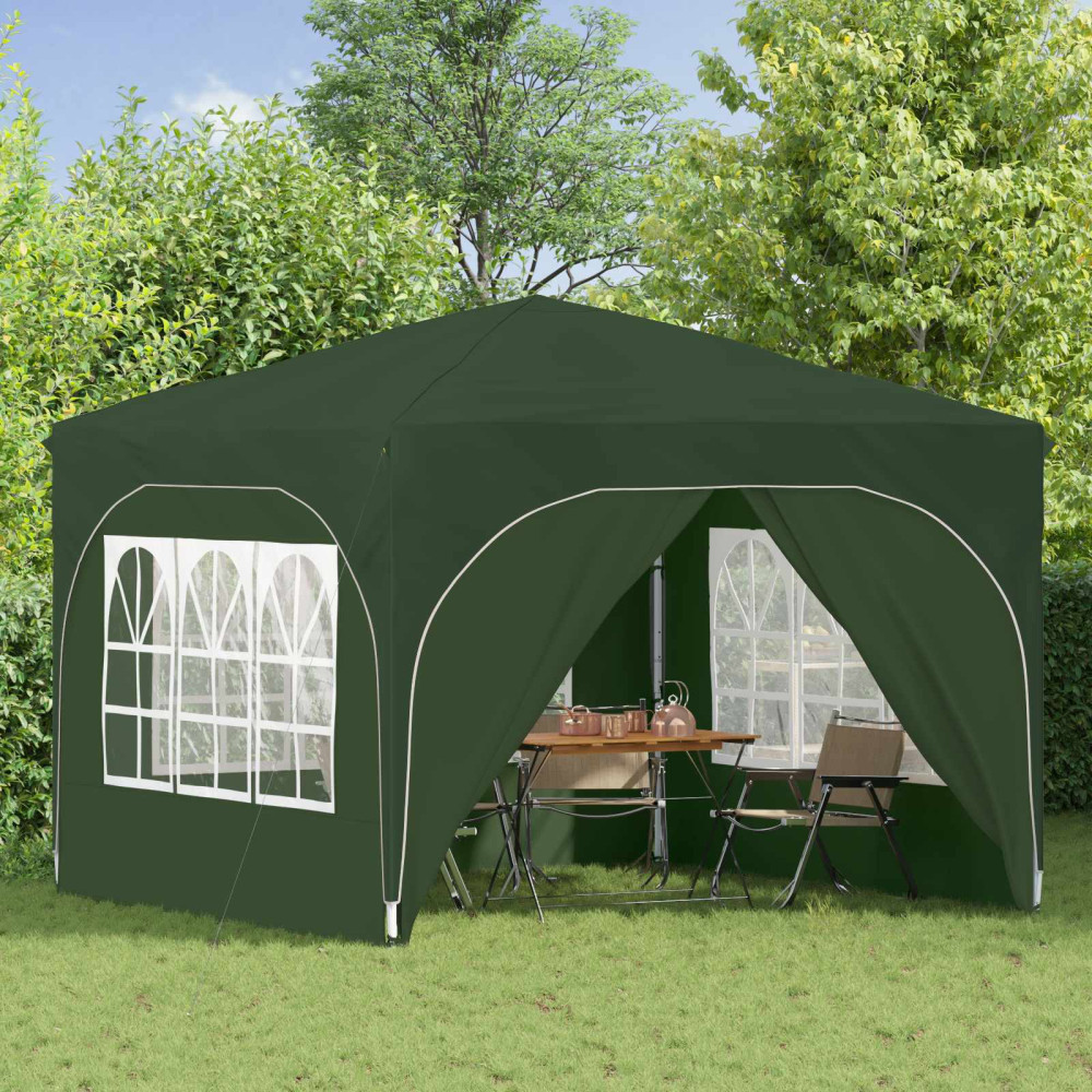 Produktbild för Pop-up Partytält 290 x 290 x 245 cm Grön