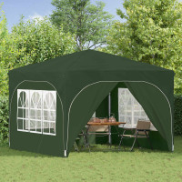 Produktbild för Pop-up Partytält 290 x 290 x 245 cm Grön